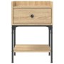 Mesita de noche madera de ingeniería roble Sonoma 40,5x31x60 cm de vidaXL, Mesitas de noche - Ref: Foro24-825895, Precio: 51,...
