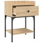 Mesita de noche madera de ingeniería roble Sonoma 40,5x31x60 cm de vidaXL, Mesitas de noche - Ref: Foro24-825895, Precio: 51,...