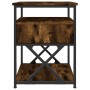 Mesita de noche madera de ingeniería roble ahumado 40x42x55 cm de vidaXL, Mesitas de noche - Ref: Foro24-826077, Precio: 50,3...