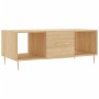 Mesa de centro madera contrachapada roble Sonoma 102x50x40 cm en Mesas de centro | Comprar online en Foru.es