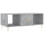 Mesa de centro madera contrachapada gris hormigón 102x50x40 cm en Mesas de centro | Comprar online en Foru.es