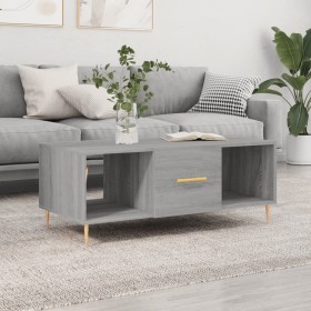 Mesa de centro madera contrachapada gris Sonoma 102x50x40 cm en Mesas de centro | Comprar online en Foru.es