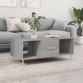 Mesa de centro madera contrachapada gris Sonoma 102x50x40 cm en Mesas de centro | Comprar online en Foru.es
