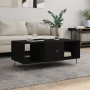 Mesa de centro madera contrachapada negro 102x50x40 cm en Mesas de centro | Comprar online en Foru.es