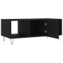 Mesa de centro madera contrachapada negro 102x50x40 cm en Mesas de centro | Comprar online en Foru.es