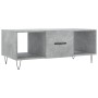 Mesa de centro madera contrachapada gris hormigón 102x50x40 cm en Mesas de centro | Comprar online en Foru.es
