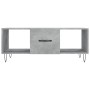 Mesa de centro madera contrachapada gris hormigón 102x50x40 cm en Mesas de centro | Comprar online en Foru.es