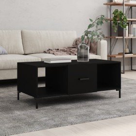 Mesa de centro madera contrachapada negro 102x50x40 cm en Mesas de centro | Comprar online en Foru.es