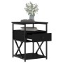 Mesitas de noche 2 uds madera de ingeniería negro 40x42x55 cm de vidaXL, Mesitas de noche - Ref: Foro24-826074, Precio: 85,51...