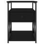 Mesitas de noche 2 uds madera de ingeniería negro 40x42x55 cm de vidaXL, Mesitas de noche - Ref: Foro24-826074, Precio: 85,51...