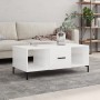Mesa de centro madera contrachapada blanco brillo 102x50x40 cm en Mesas de centro | Comprar online en Foru.es