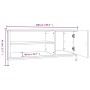 Mueble de TV madera contrachapada negro 100x40x45 cm de vidaXL, Muebles TV - Ref: Foro24-826300, Precio: 65,45 €, Descuento: %