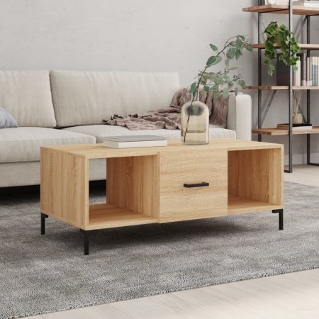 Mesa de centro madera contrachapada roble Sonoma 102x50x40 cm en Mesas de centro | Comprar online en Foru.es