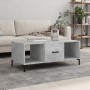 Mesa de centro madera contrachapada gris hormigón 102x50x40 cm en Mesas de centro | Comprar online en Foru.es