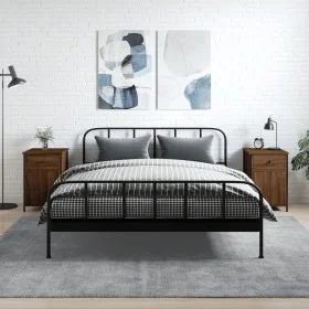 Mesitas de noche 2 uds contrachapada roble marrón 40x42x60 cm de vidaXL, Mesitas de noche - Ref: Foro24-825912, Precio: 77,55...
