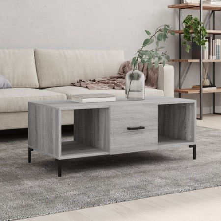 Mesa de centro madera contrachapada gris Sonoma 102x50x40 cm en Mesas de centro | Comprar online en Foru.es