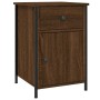 Mesitas de noche 2 uds contrachapada roble marrón 40x42x60 cm de vidaXL, Mesitas de noche - Ref: Foro24-825912, Precio: 78,69...