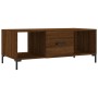 Mesa de centro madera contrachapada roble marrón 102x50x40 cm en Mesas de centro | Comprar online en Foru.es
