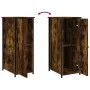 Mesitas noche 2 uds madera ingeniería roble ahumado 32x42x80 cm de vidaXL, Mesitas de noche - Ref: Foro24-825968, Precio: 55,...