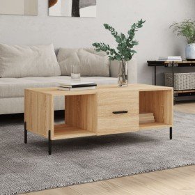 Mesa de centro madera contrachapada roble Sonoma 102x50x40 cm en Mesas de centro | Comprar online en Foru.es