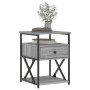 Mesitas noche 2 uds madera ingeniería gris Sonoma 40x42x55 cm de vidaXL, Mesitas de noche - Ref: Foro24-826080, Precio: 87,92...