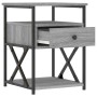 Mesitas noche 2 uds madera ingeniería gris Sonoma 40x42x55 cm de vidaXL, Mesitas de noche - Ref: Foro24-826080, Precio: 87,92...