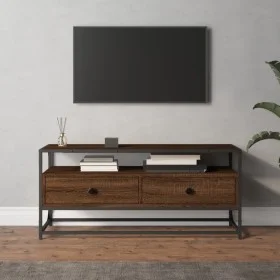 Mueble de TV madera contrachapada roble marrón 100x35x45 cm de vidaXL, Muebles TV - Ref: Foro24-826309, Precio: 70,99 €, Desc...