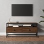 Mueble de TV madera contrachapada roble marrón 100x35x45 cm de vidaXL, Muebles TV - Ref: Foro24-826309, Precio: 71,91 €, Desc...