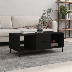 Mesa de centro madera contrachapada negro 102x50x40 cm en Mesas de centro | Comprar online en Foru.es