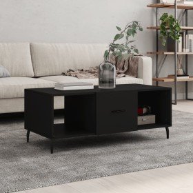 Mesa de centro madera contrachapada negro 102x50x40 cm en Mesas de centro | Comprar online en Foru.es