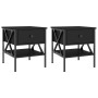 Mesitas de noche 2 uds madera de ingeniería negro 40x42x45 cm de vidaXL, Mesitas de noche - Ref: Foro24-825954, Precio: 84,95...