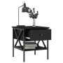 Mesitas de noche 2 uds madera de ingeniería negro 40x42x45 cm de vidaXL, Mesitas de noche - Ref: Foro24-825954, Precio: 84,95...
