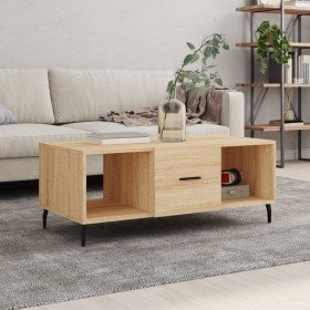 Mesa de centro madera contrachapada roble Sonoma 102x50x40 cm en Mesas de centro | Comprar online en Foru.es