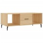 Mesa de centro madera contrachapada roble Sonoma 102x50x40 cm en Mesas de centro | Comprar online en Foru.es