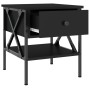 Mesitas de noche 2 uds madera de ingeniería negro 40x42x45 cm de vidaXL, Mesitas de noche - Ref: Foro24-825954, Precio: 84,95...