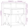 Mesita de noche madera de ingeniería roble Sonoma 40x42x55 cm de vidaXL, Mesitas de noche - Ref: Foro24-826075, Precio: 60,62...