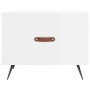 Mesa de centro madera de ingeniería brillo blanco 50x50x40 cm en Mesas de centro | Comprar online en Foru.es