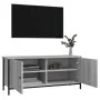 Mueble TV con puertas contrachapada gris Sonoma 102x35x45 cm de vidaXL, Muebles TV - Ref: Foro24-826293, Precio: 57,25 €, Des...