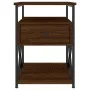 Engineered wood brown oak bedside table 40x42x55 cm by vidaXL, Nightstands - Ref: Foro24-826081, Price: 47,64 €, Discount: %