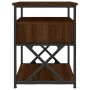 Engineered wood brown oak bedside table 40x42x55 cm by vidaXL, Nightstands - Ref: Foro24-826081, Price: 47,64 €, Discount: %