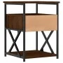 Engineered wood brown oak bedside table 40x42x55 cm by vidaXL, Nightstands - Ref: Foro24-826081, Price: 47,64 €, Discount: %