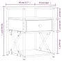 Engineered wood brown oak bedside table 40x42x55 cm by vidaXL, Nightstands - Ref: Foro24-826081, Price: 47,64 €, Discount: %