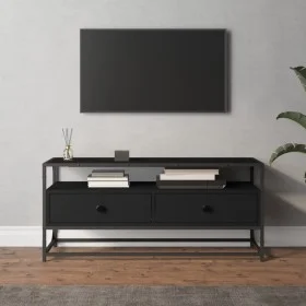 Mueble de TV madera contrachapada negro 100x35x45 cm de vidaXL, Muebles TV - Ref: Foro24-826305, Precio: 72,49 €, Descuento: %