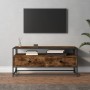 Mueble para TV madera contrachapada roble ahumado 100x35x45 cm de vidaXL, Muebles TV - Ref: Foro24-826307, Precio: 71,95 €, D...