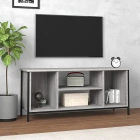 Sonoma gray plywood TV cabinet 102x35x45 cm by vidaXL, TV Furniture - Ref: Foro24-826288, Price: 53,86 €, Discount: %