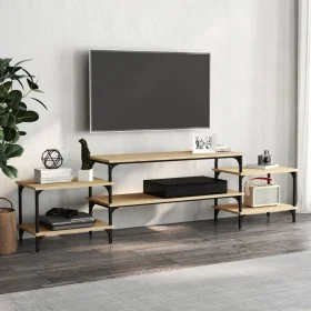 Mueble para TV madera contrachapada roble Sonoma 197x35x52 cm de vidaXL, Muebles TV - Ref: Foro24-826326, Precio: 52,79 €, De...