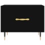 Mesa de centro madera contrachapada negro 50x50x40 cm en Mesas de centro | Comprar online en Foru.es