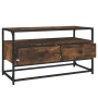 Mueble para TV madera contrachapada roble ahumado 80x35x45 cm de vidaXL, Muebles TV - Ref: Foro24-826312, Precio: 87,92 €, De...