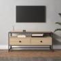 Mueble para TV madera contrachapada roble Sonoma 100x35x45 cm de vidaXL, Muebles TV - Ref: Foro24-826306, Precio: 75,29 €, De...