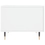 Mesa de centro madera de ingeniería brillo blanco 50x50x40 cm en Mesas de centro | Comprar online en Foru.es